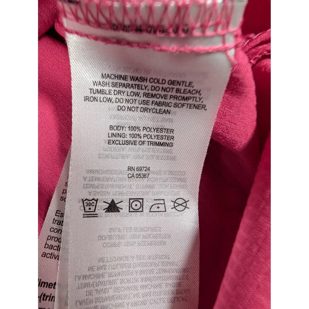 Columbia Womens M Pink Omni-Shade Sleeveless Button Up Sun Protection Hiking Top - Picture 4 of 10